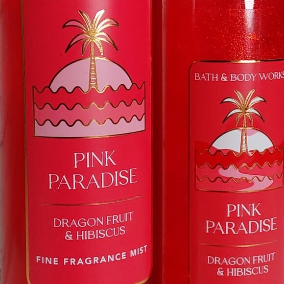 BATH & BODY WORKS 'PINK PARADISE' 'DRAGON FRUIT & HIBISCUS' BODY CARE DUO SET - Picture 9 of 16